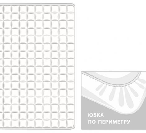 Наматрасник непромокаемый с юбкой "MATTRESS COTTON DRYSOFT GRASS", 140х200х40