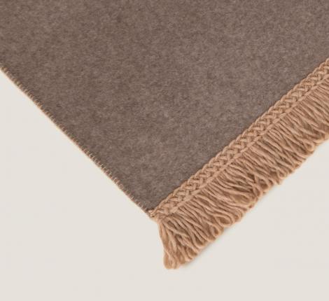 Плед Frati "SOFT BAMBOO" TORTORA с тесьмой Matisse (коричневый), 160х200