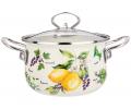Кастрюля эмалированная с крышкой "СЕКРЕТНЫЕ ИНГРЕДИЕНТЫ", 2,0 л
