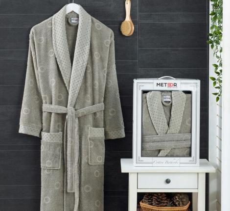 Халат мужской METEOR Шалька SIDNEY XXXL, серый
