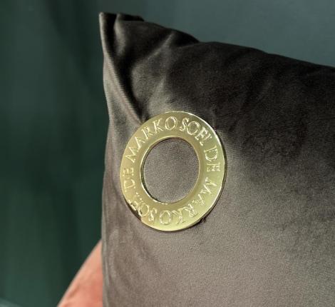 Полушка декоративная "Sofi de Marko" Адора (шоколад) Велюр, 55х55