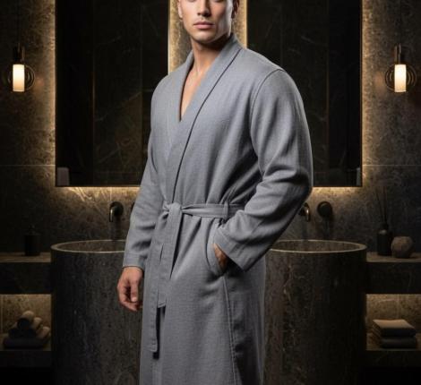Мужской халат "Sofi de Marko" Дориан (серый), 2XL-3XL