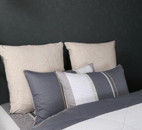 Постельное белье с одеялом "Kazanov.A." Аполо (индиго бежевый) Велюр/Egypt Cotton, Евро