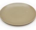 Тарелка овальная "PLATE MEDIUM" (бежевый) диаметр 21 см, фарфор