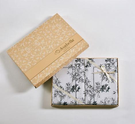 Постельное белье "Asabella" 2368-6 Мако-Сатин, Евро