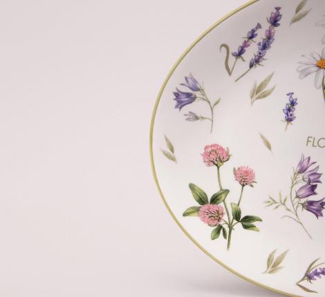 Блюдо овальное "FLOWER STORY", 31,5*25,5*3 см