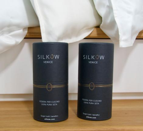 Наволочка шёлковая "Silkow Venezia" SKV-L22, 50х80 (плотность 22 момми)