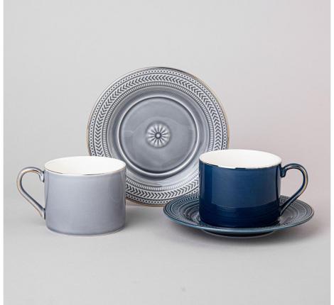 Чайный набор "TOP STYLE" 42-544 на 2 персоны, 4 предмета (250 мл)