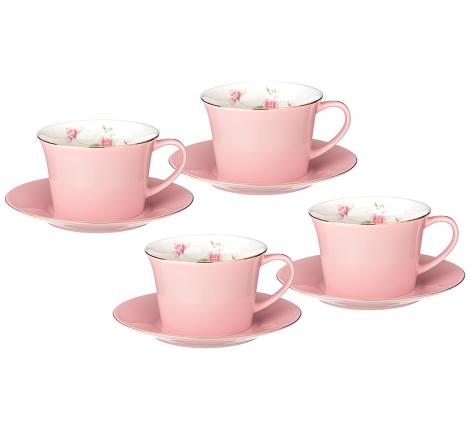 Чайный набор LEFARD &quot;ВРЕМЕНА ГОДА&quot; на 4 персоны, 8 предметов (розовый), 260 мл
