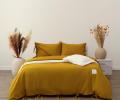 Постельное белье "Sofi de Marko" Аредель (горчичный) Лён, 1,5 спальный