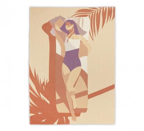 Пляжное полотенце Leitner "SUNBATHER" жаккард, 140х190