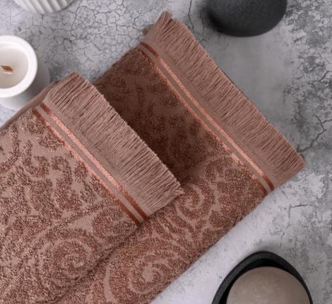 Полотенце махровое AMBIELLA "VERA" 50х90, кофейный