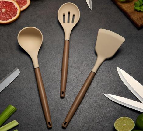 Набор кухонных ножей (5 шт.) и приборов "AGNESS" 671-204, 9 предметов