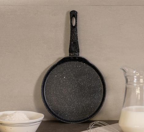 Сковорода блинная AGNESS "BLACK MARBLE", диаметр 22 см