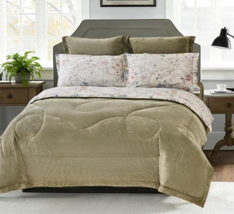 Постельное белье с одеялом "Sofi de Marko" Ренато №38 Велюр/Сатин, Семейный