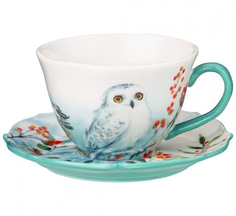 Чайная пара "ЛЕСНАЯ СКАЗКА" СОВА, 200 мл