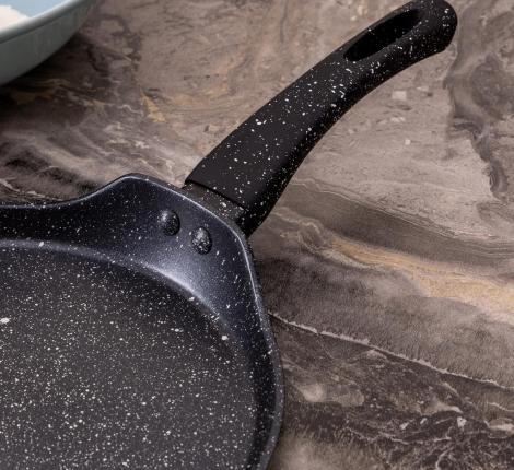 Сковорода блинная AGNESS "BLACK MARBLE", диаметр 22 см