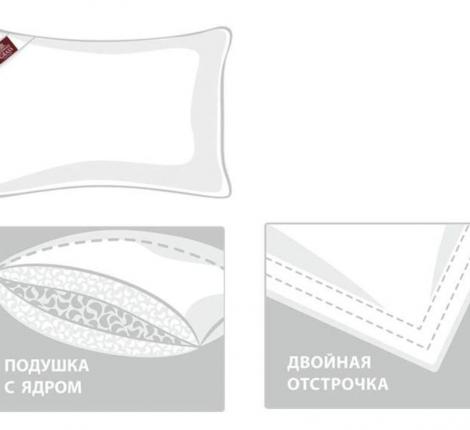 Подушка мягкая "3D ROYAL DOWN GRASS", 50x68