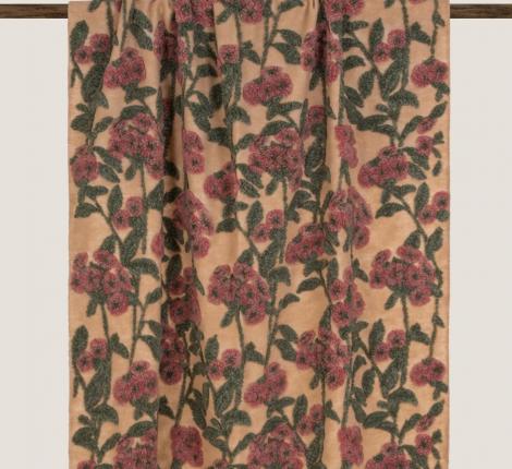 Плед шерстяной Frati "OLD FLOWER" BEIGE, 150x190