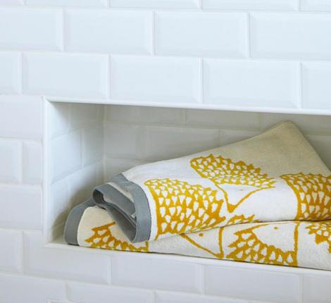 Полотенце "Blanc des Vosges" SPIKE CURRY велюр/жаккард, 30х50