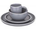 Набор посуды обеденный &quot;PANDORA&quot; на 4 персоны, 16 предметов (серый)