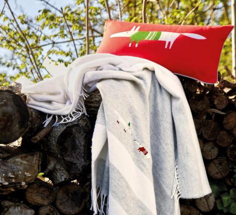 Плед шерстяной "Blanc des Vosges" SNOW FOX (серый)? 130х170