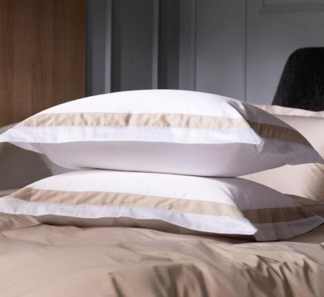 Наволочка с широкой отделкой "ALPINE NUDE PINK ALLURE GRASS" Мако-Сатин, 50х70 (2шт)