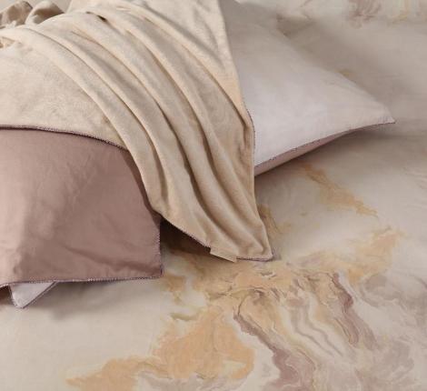 Постельное белье "Kazanov.A." Аликанте (айвори капучино) Велюр/Egypt Cotton, Евро