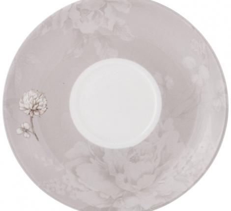 Чайная пара "WHITE FLOWER" (серая), 330 мл