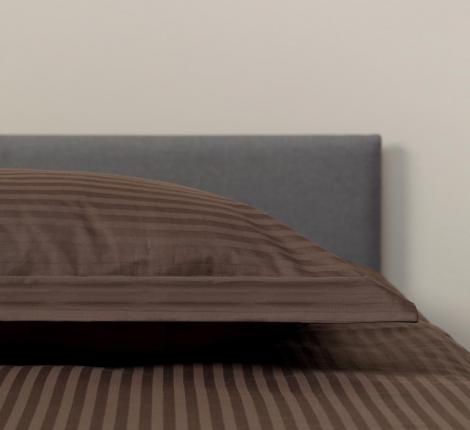 Постельное белье с одеялом "Sofi de Marko" Федерико (кофе) Страйп Сатин, Семейный