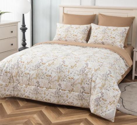 Постельное белье с одеялом "Sofi de Marko" Ришелье №45 Сатин, 1,5 спальный