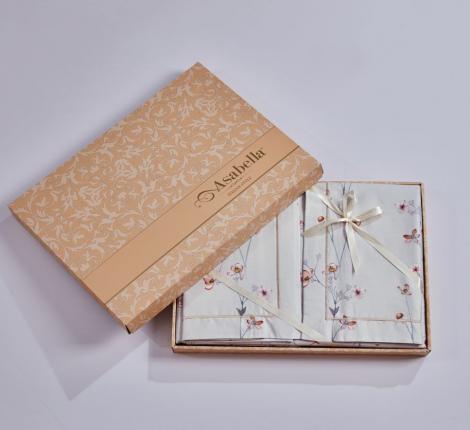 Постельное белье "Asabella" 2119-6 Мако-Сатин, Евро