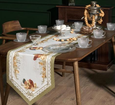 Дорожка с пропиткой "ЗОЛОТАЯ КУРОЧКА", 45х300 см