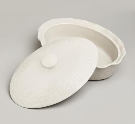 Форма для запекания с крышкой "AGNESS" BEIGE, 2000 мл