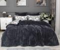 Постельное белье с одеялом "Kazanov.A." Фаворит (графит жемчуг) Велюр/Egypt Cotton, Семейный