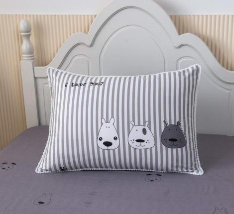 Постельное белье с одеялом детское "Sofi de Marko" Собачки (белый) Сатин, 1,5 спальный