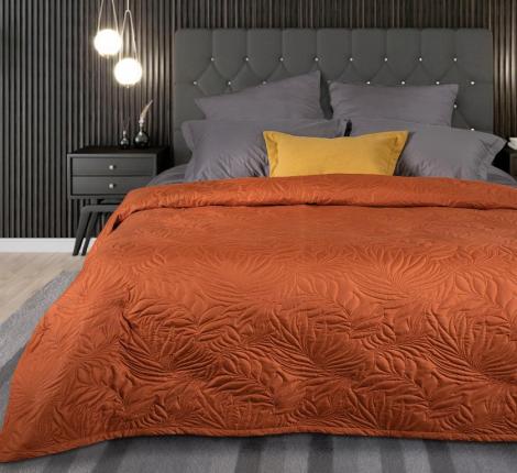 Покрывало Primavelle "ARTI" Биософт 180х200, Листья Терракот