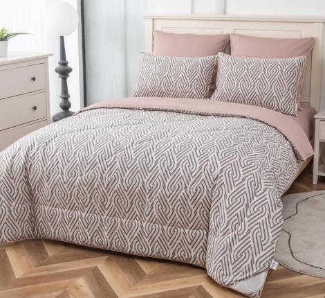 Постельное белье с одеялом "Sofi de Marko" Ришелье №44 Сатин, 1,5 спальный