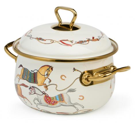 Кастрюля эмалированная с крышкой "PASSAGE", 2,1 л