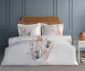 Постельное бельё "DANTELA VITA" сатин с вышивкой BOHEM (белый), Евро