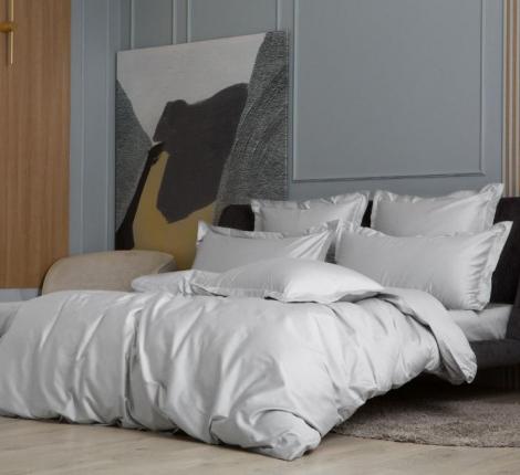 Наволочка "ASH GREY ALLURE GRASS Classic" Мако-Сатин, 50х70 (2шт)