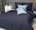 Постельное белье с одеялом "Kazanov.A." Шеффилд (графит платина) Сатин, Евро
