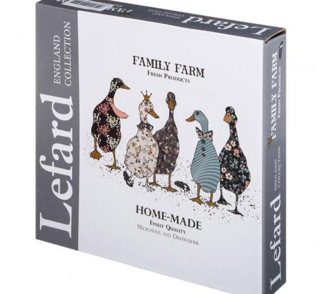 Набор обеденных тарелок 2 шт. "FAMILY FARM", диаметр 25,5 см