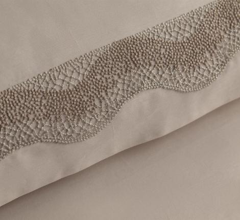 Постельное бельё "DANTELA VITA" сатин с вышивкой ALEZYA, Евро