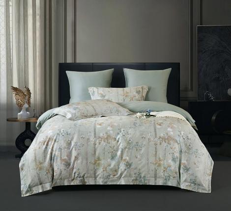 Постельное белье "Asabella" 2261-6 Мако-Сатин, Евро