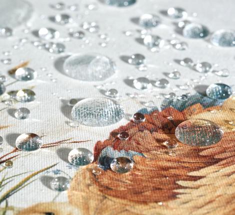 Скатерть круглая с пропиткой "ЗОЛОТАЯ КУРОЧКА", 220 см