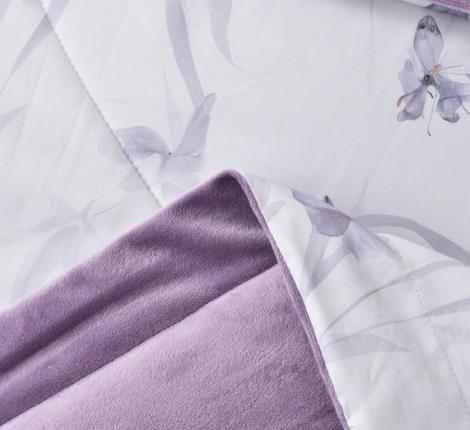 Постельное белье с одеялом "Sofi de Marko" Ренато №20 Велюр/Сатин, 1,5 спальный