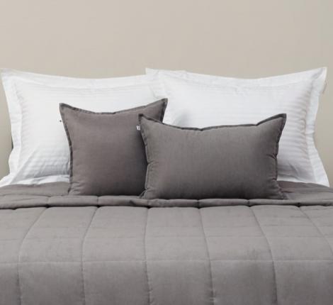 Подушка декоративная "Sofi de Marko" Доминико (серый) Канвас, 45х65 (1шт)