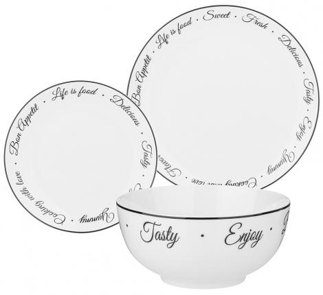 Набор посуды обеденный "BON APPETIT" 87-283 на 6 персон, 18 предметов