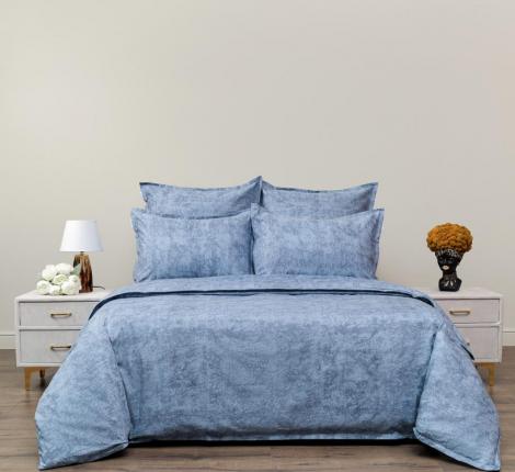 Постельное белье "Sofi de Marko" Стефани (синий) Сатин, Евро